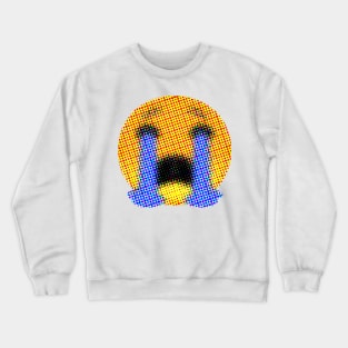 Emoji: Distraught (sad face) Crewneck Sweatshirt